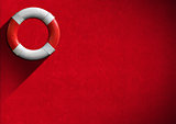 Help Concept - Red and White Lifebuoy