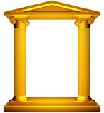 Ionic gold frame