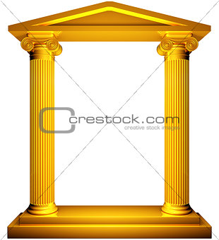 Ionic gold frame
