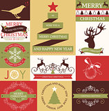 Vector set of Christmas Cards