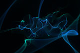 Abstract glowing black background