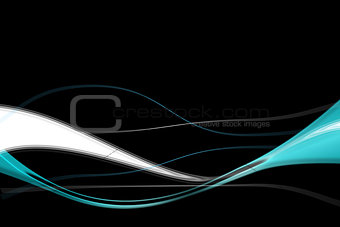 Abstract lines on black background