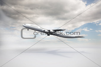3D plane taking off