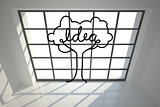 Idea tree in bright room