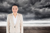 Composite image of asian businesswoman
