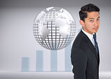 Composite image of asian businessman