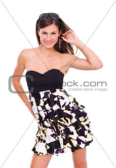Fashionable young woman posing