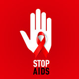Stop AIDS sign.