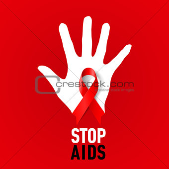 Stop AIDS sign.