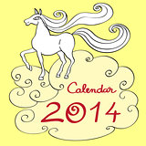 horse calendar 2014 cover