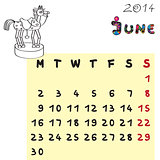horse calendar 2014 june