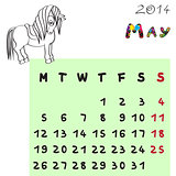 horse calendar 2014 may