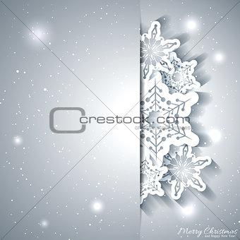 Christmas Snowflake Greeting Card