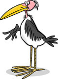 marabou bird cartoon illustration