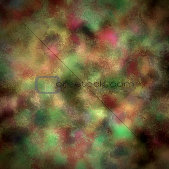 Brown, green, red painted background