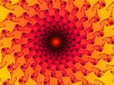 Orange fractal background