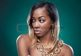 Attractive black woman 