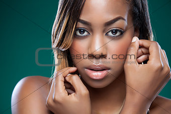 Attractive black woman 