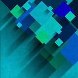 Overlapping Squares - Velvet Background