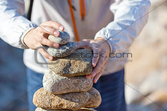 stacking stones