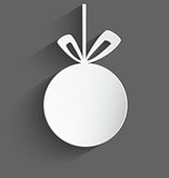 White 3d Christmas ball