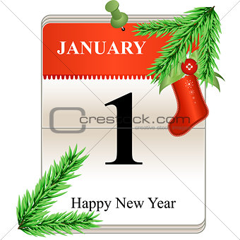 New Year Calendar Date