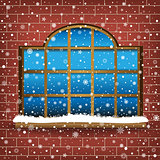 large window and snow