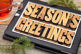 season greetings typography