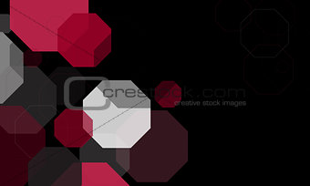Background with octagons.