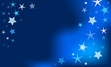 Winter background with stars