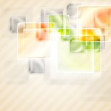 Bright glossy squares background