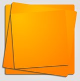 Vibrant orange vector template