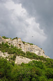Cloudy weather over Crimea Mountains