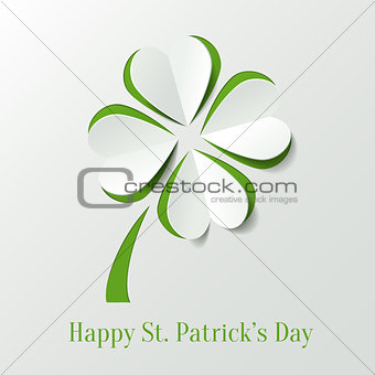 St. Patricks day background with clovers