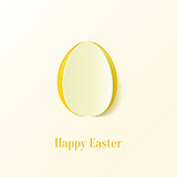 Creative Easter egg. Vector Illustration.