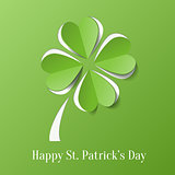 St. Patricks day background with clover