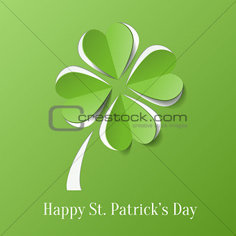 St. Patricks day background with clover