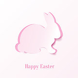 Creative Easter rabbit. Vector Illustration.