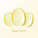Creative Easter eggs. Vector Illustration.