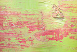 Green and red wood background