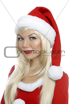 Christmas beauty girl