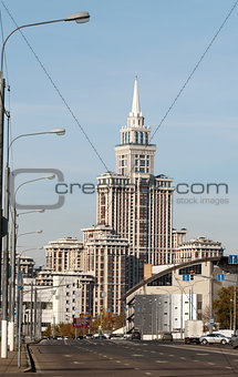 New high-rise building in Moscow