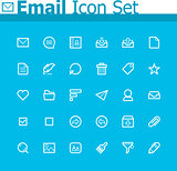 Email icon set