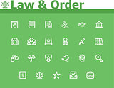 Law and Order icon set