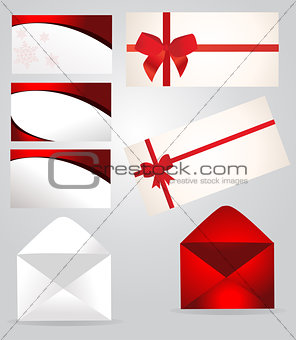 Set of paper envelopes