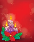 Christmas candle theme image 1
