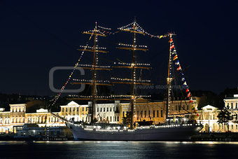 Sailing ship, St. Petersburg, Russia