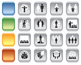 People, colorful icons