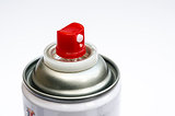 aluminum spray paint can isolate on white background