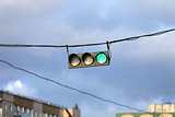 hanging traffic light